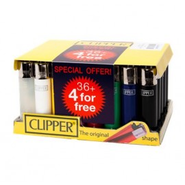 Clipper Original Flint Lighter 36+4 Promo Pack Smokers